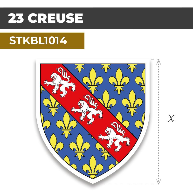 Sticker | 23 DÉPARTEMENT DE LA CREUSE | Blason