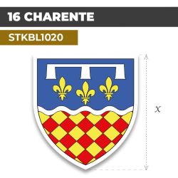 Sticker | 16 DÉPARTEMENT DE LA CHARENTE | Blason