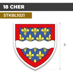 Sticker | 18 DÉPARTEMENT DU CHER | Blason