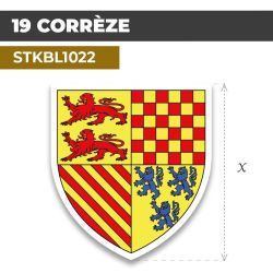 Sticker | 19 DÉPARTEMENT DE LA CORREZE | Blason