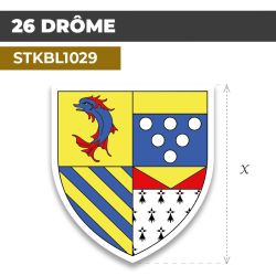 Sticker | 26 DÉPARTEMENT DE LA DROME | Blason