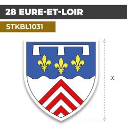 Sticker | 28 DÉPARTEMENT DE L'EURE-ET-LOIR | Blason