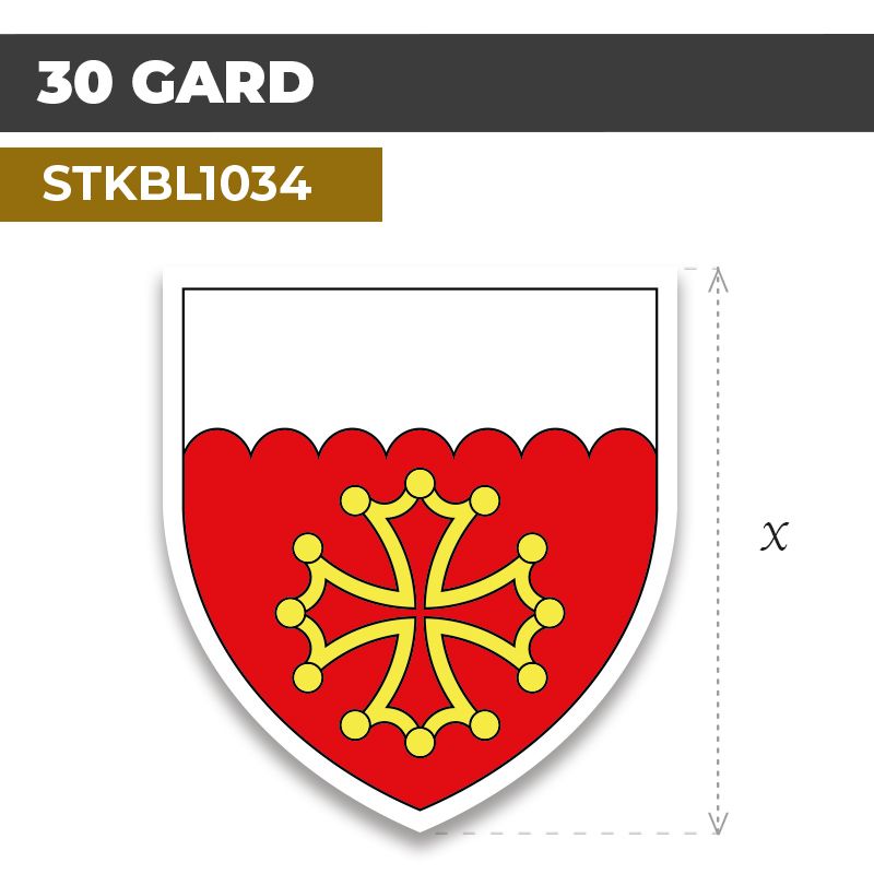 Sticker | 30 DÉPARTEMENT DU GARD | Blason