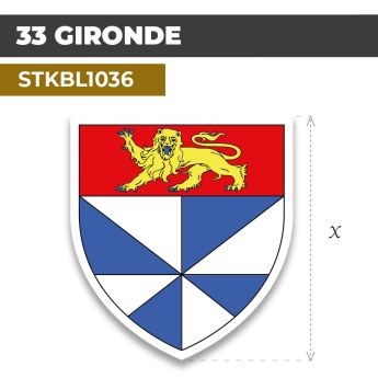 Sticker | 33 DÉPARTEMENT DE LA GIRONDE | Blason
