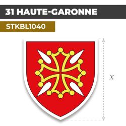 Sticker | 31 DÉPARTEMENT DE LA HAUTE-GARONNE | Blason