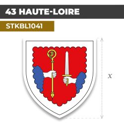 Sticker | 43 DÉPARTEMENT DE LA HAUTE-LOIRE | Blason