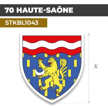 Sticker | 70 DÉPARTEMENT DE LA HAUTE SAONE | Blason