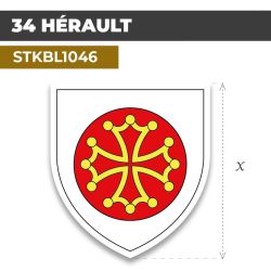 Sticker | 34 DÉPARTEMENT DE L'HÉRAULT | Blason
