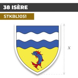 Sticker | 38 DÉPARTEMENT DE L'ISERE | Blason
