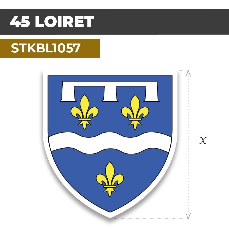 Sticker | 45 DÉPARTEMENT DU LOIRET | Blason