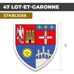 Sticker | 47 DÉPARTEMENT DU LOT-ET-GARONNE | Blason