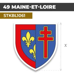 Sticker | 49 DÉPARTEMENT DU MAINE-ET-LOIRE | Blason