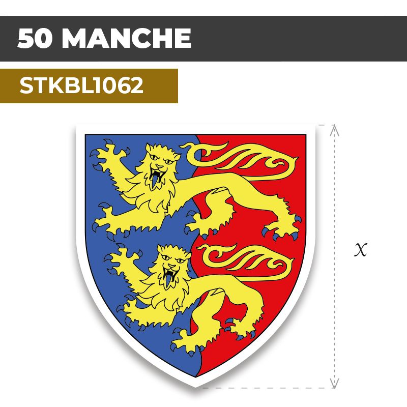 Sticker | 50 DÉPARTEMENT DE LA MANCHE | Blason