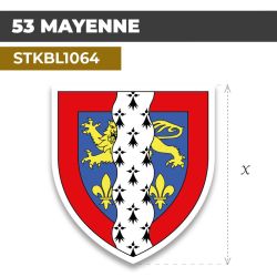 Sticker | 53 DÉPARTEMENT DE LA MAYENNE | Blason