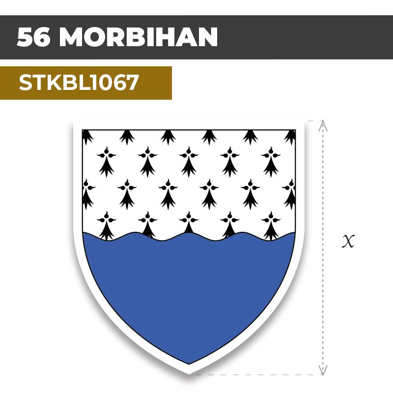 Sticker | 56 DÉPARTEMENT DU MORBIHAN | Blason