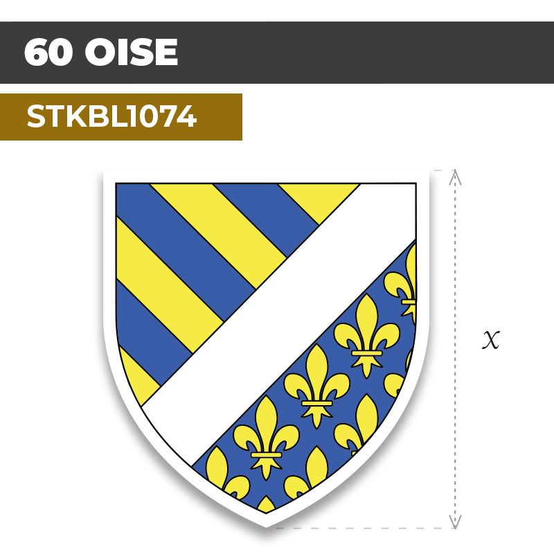 Sticker | 60 DÉPARTEMENT DE L'OISE | Blason