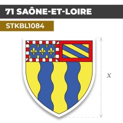 Sticker | 71 DÉPARTEMENT DE LA SAÔNE-ET-LOIRE | Blason