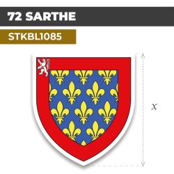 Sticker | 72 DÉPARTEMENT DE LA SARTHE | Blason