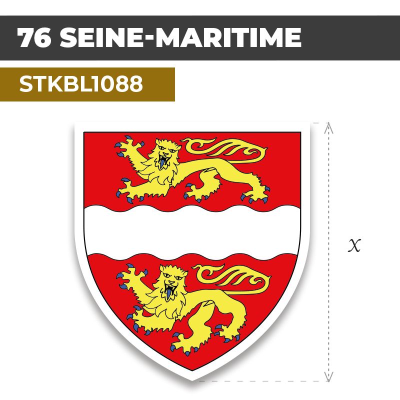 Sticker | 76 DÉPARTEMENT DE LA SEINE-MARITIME | Blason