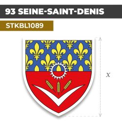 Sticker | 93 DÉPARTEMENT DE LA SEINE-SAINT-DENIS | Blason