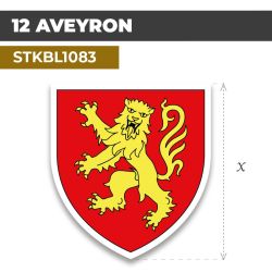 Sticker | 12 DÉPARTEMENT DE L'AVEYRON | Blason