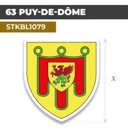 Sticker | 63 DÉPARTEMENT DU PUY-DE-DÔME | Blason