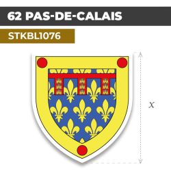 Sticker | 62 DÉPARTEMENT DU PAS-DE-CALAIS | Blason
