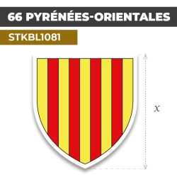 Sticker | 66 DÉPARTEMENT DES PYRENEES-ORIENTALES | Blason