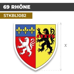 Sticker | 69 DÉPARTEMENT DU RHÔNE | Blason