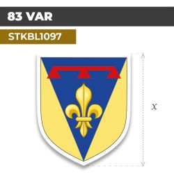 Sticker | 83 DÉPARTEMENT DU VAR | Blason