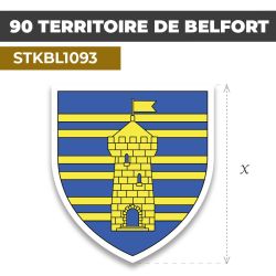 Sticker | 90 DÉPARTEMENT DU TERRITOIRE DE BELFORT | Blason