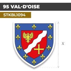 Sticker | 95 DÉPARTEMENT DU VAL D'OISE | Blason