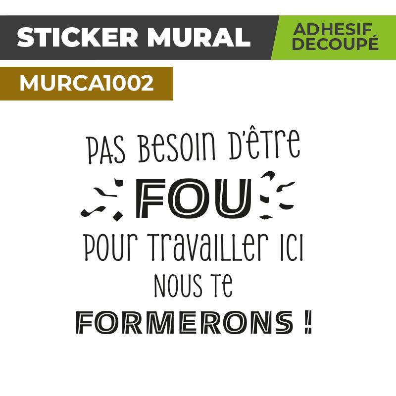 Sticker Mural | XXX | Adhésif Découpé