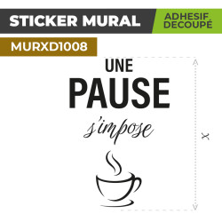 Sticker Mural | UNE PAUSE...