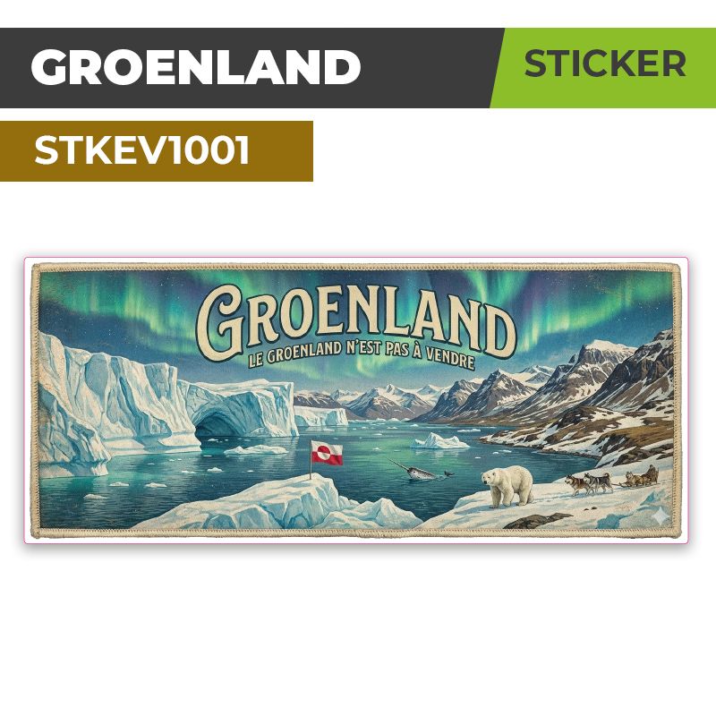 Autocollant LE GROENLAND N'EST PAS A VENDRE | Sticker