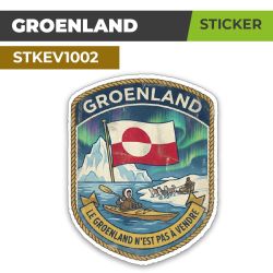 Autocollant LE GROENLAND N'EST PAS A VENDRE | Sticker