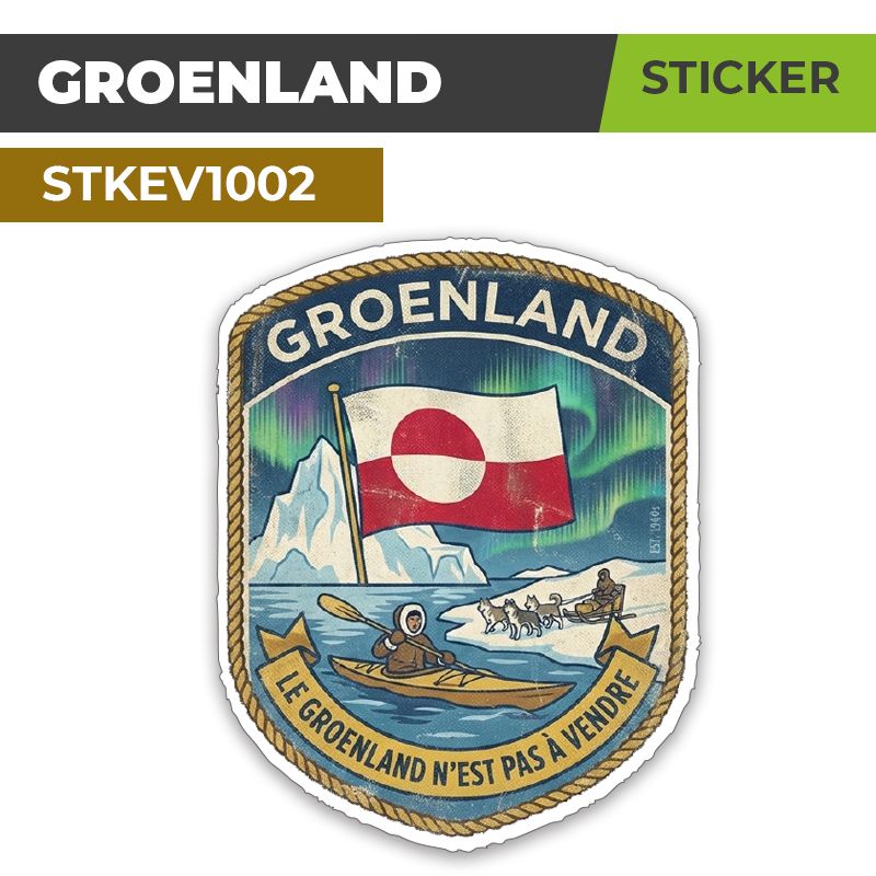 Autocollant LE GROENLAND N'EST PAS A VENDRE | Sticker