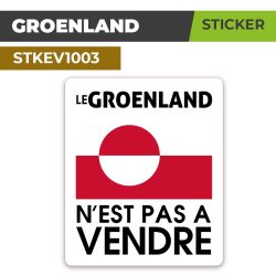 Autocollant LE GROENLAND N'EST PAS A VENDRE | Sticker