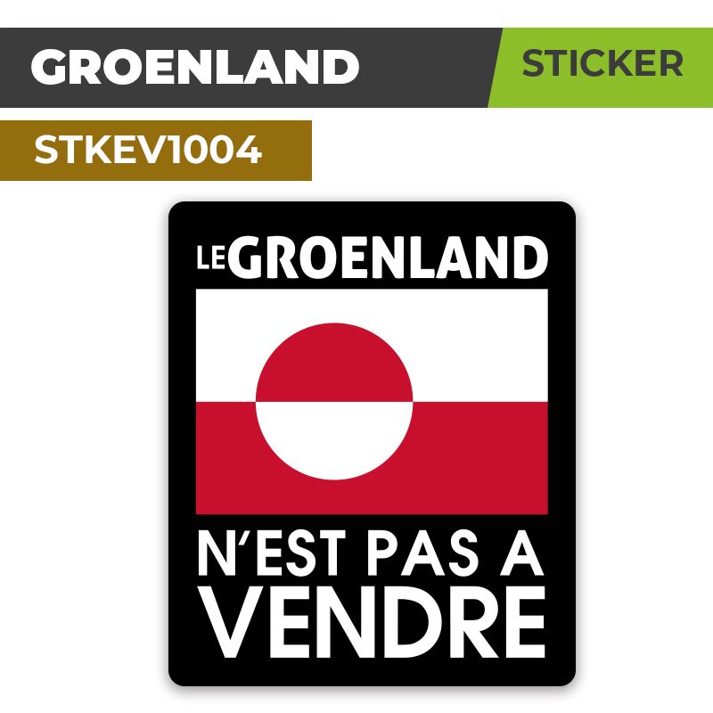 Autocollant LE GROENLAND N'EST PAS A VENDRE | Sticker