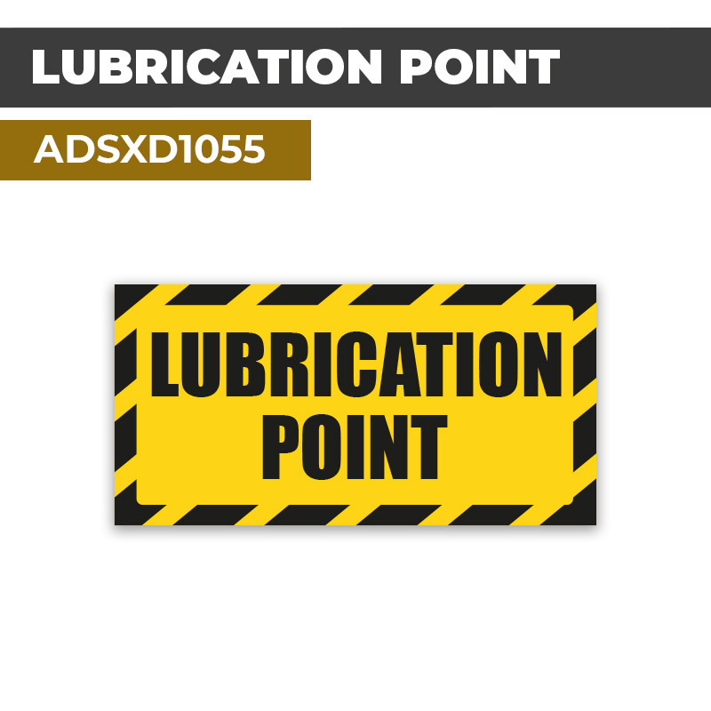 Autocollant | LUBRICATION POINT | Maintenance Machine