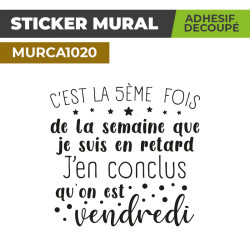 Sticker Mural | JE SUIS EN...