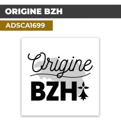 Autocollant | Origine BZH | Bretagne Hermine| ADSCA1699