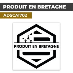 Autocollant | Produit en BRETAGNE | Drapeau Breton| ADSCA1702