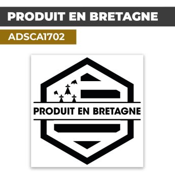 Autocollant | Produit en BRETAGNE | Drapeau Breton| ADSCA1702