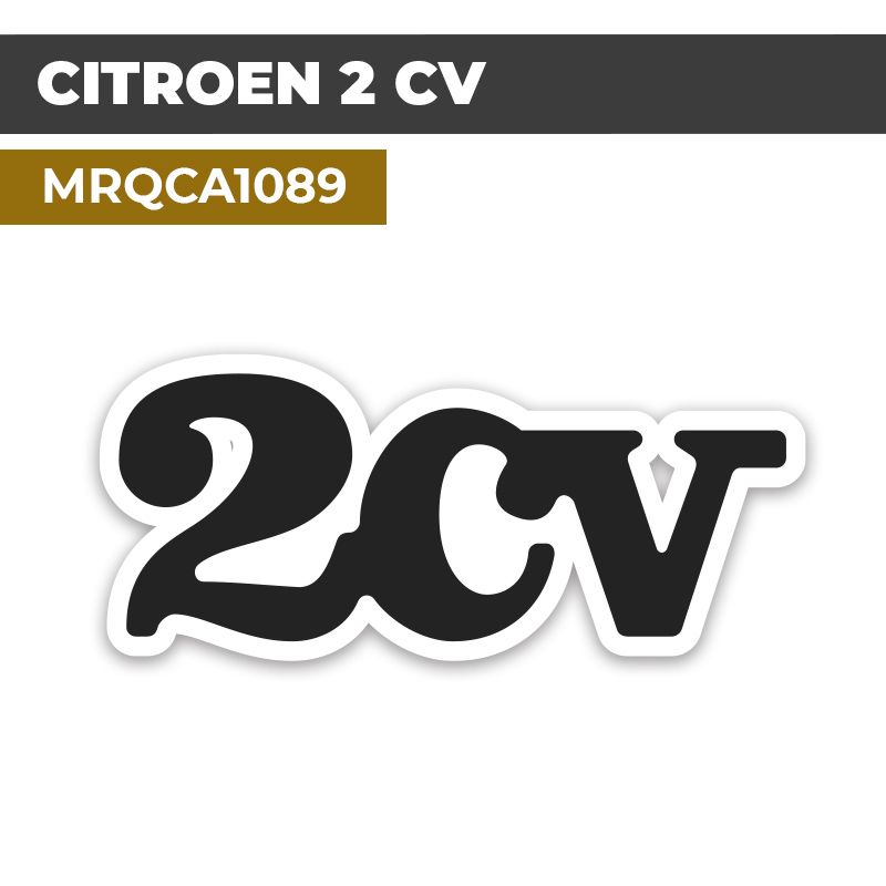 Autocollant CITROEN 2CV | Stickers Logo Vintage | MRQCA1089