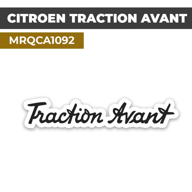 Autocollant TRACTION AVANT CITROEN | Stickers Logo Vintage | MRQCA1092