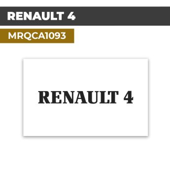 Autocollant RENAULT 4 4L | Stickers Logo Vintage | MRQCA1093