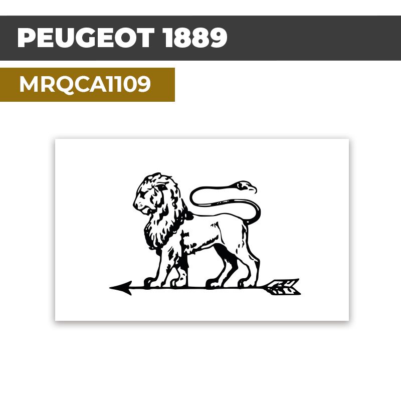 Autocollant PEUGEOT 1889 | Stickers Logo 1889 | MRQCA1109