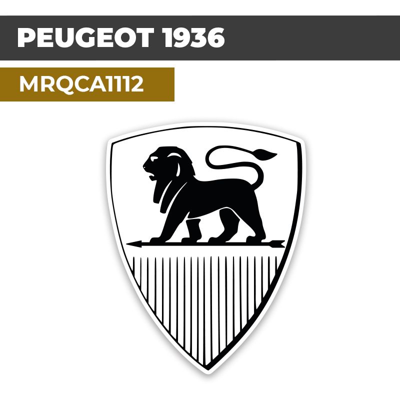 Autocollant PEUGEOT 1936 | Stickers Logo 1936 | MRQCA1112