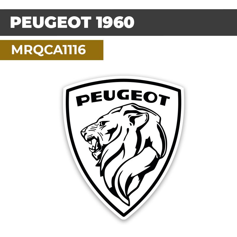 Autocollant PEUGEOT 1960 | Stickers Logo 1960 | MRQCA1116